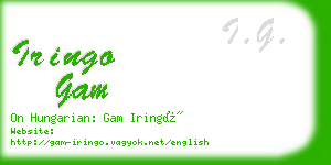iringo gam business card